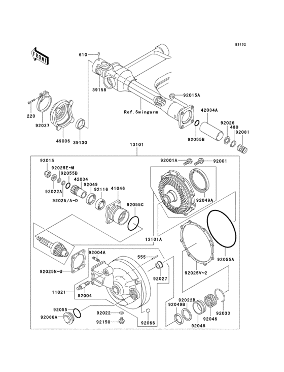 Drive shaft/final gear(1/2)