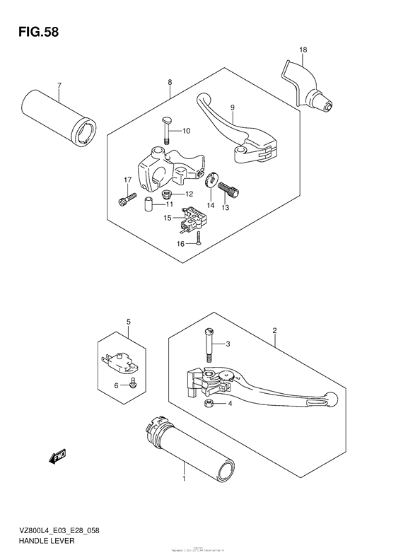 VZ800 Рулевые переключатели