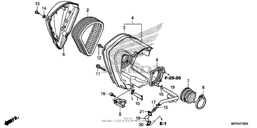 VT1300CS (ABS) Воздушный фильтр