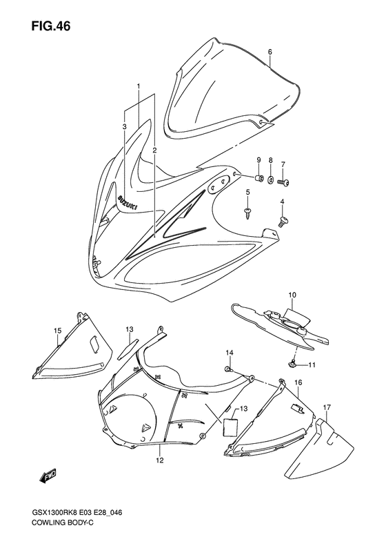 Cowling body