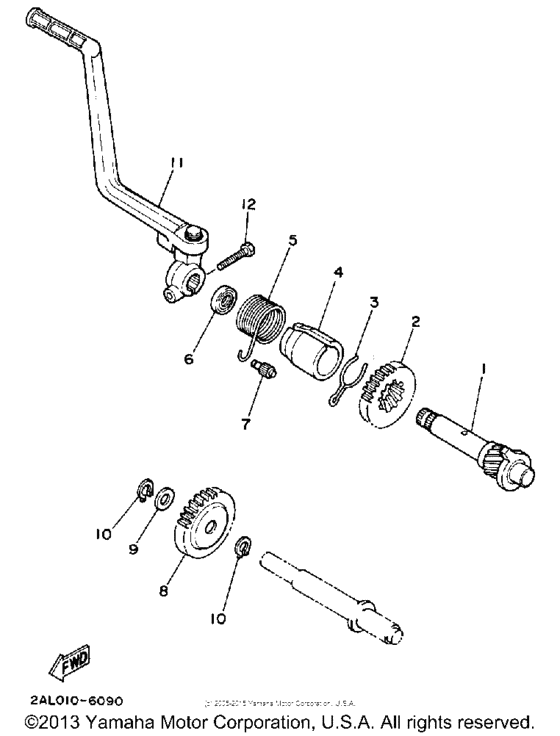 YSR50T Стартер