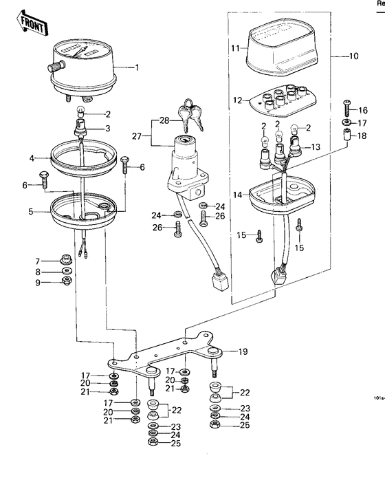 Meters/ignition switch