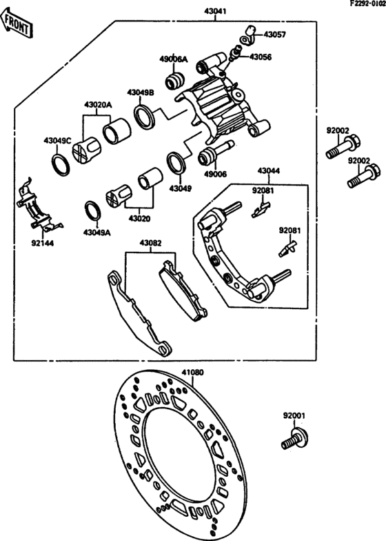 Front brake(01648-)