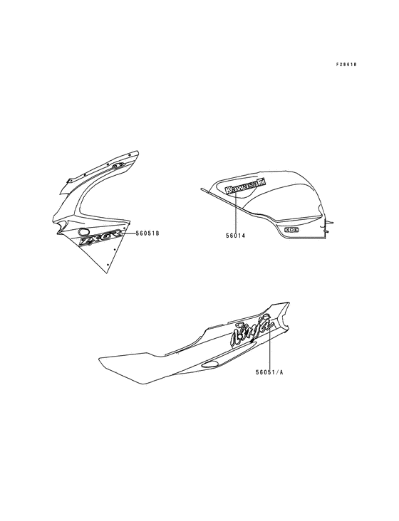 ZX600 Наклейки