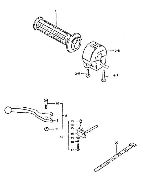 Right handle switch
