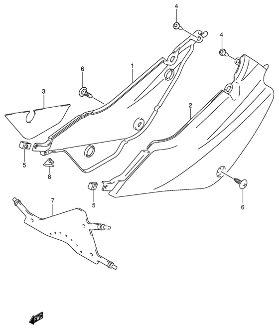JR80 Обтекатель задний