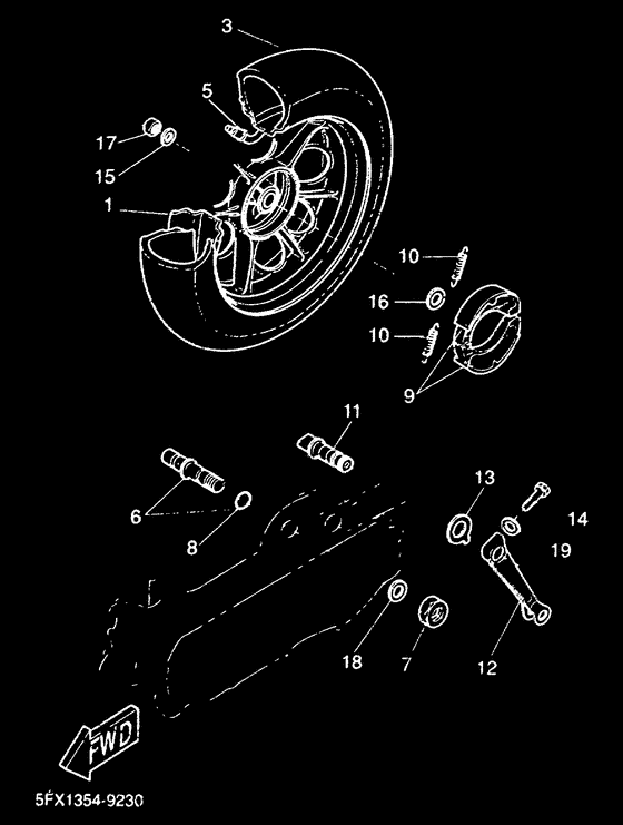 CW50RS Переднее колесо