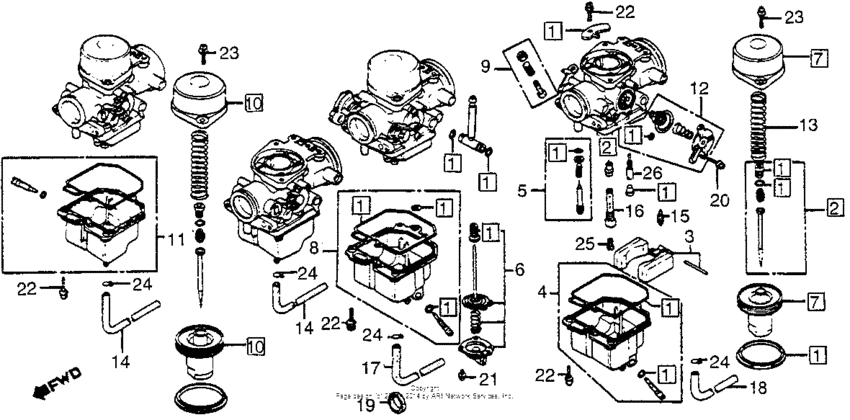 Carburetor comp. parts