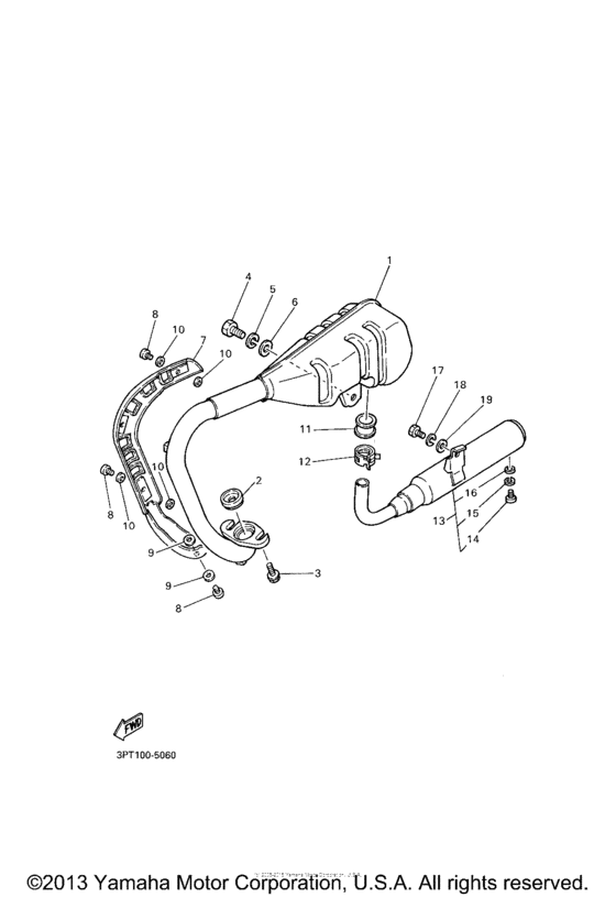 PW50R Выхлопная система