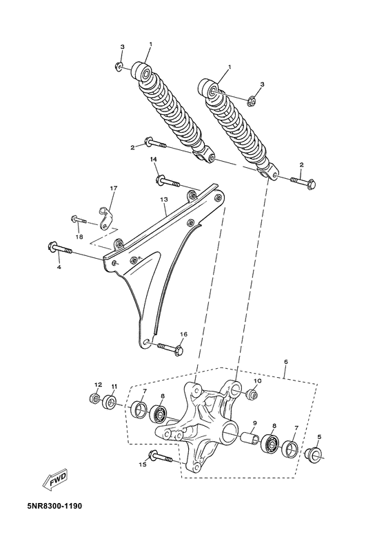 Rear arm. suspension