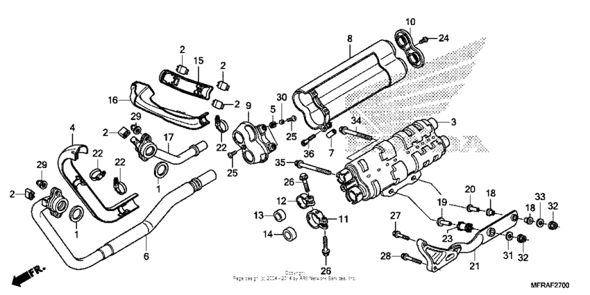 VT1300CS (ABS) Глушитель