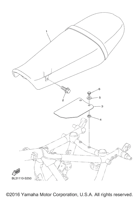 XVS950XR Сиденье