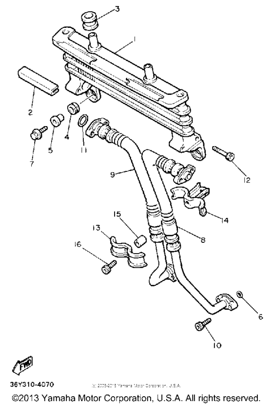 FJ1200A Масляный картер