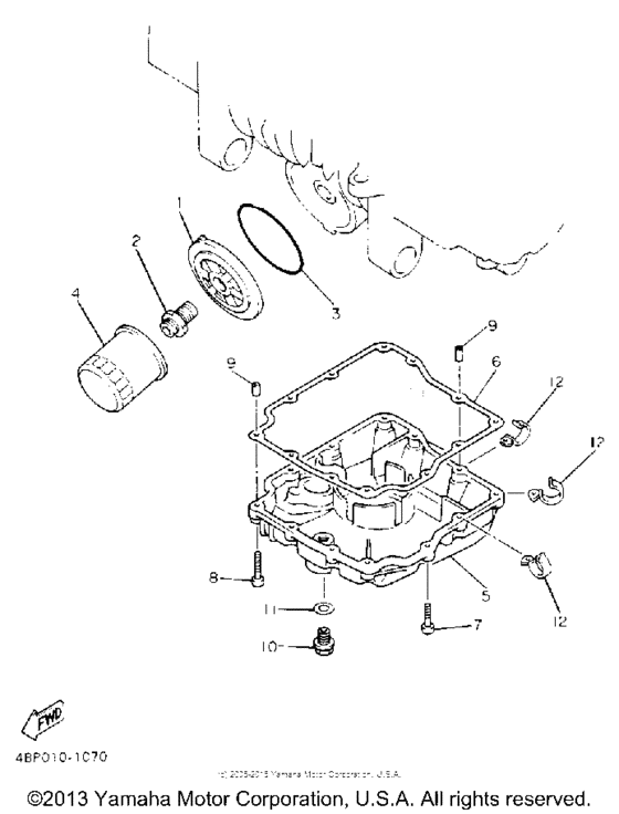 XJ600SE Масляный фильтр