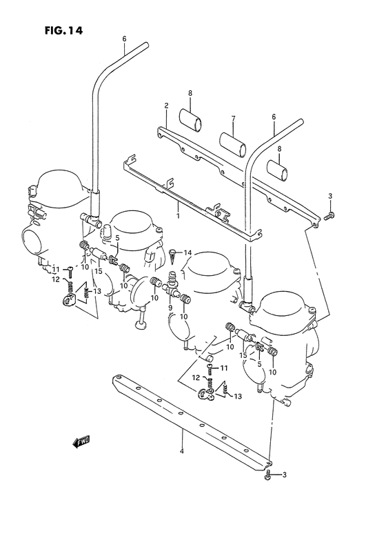GSX1100 Карбюратор fittings