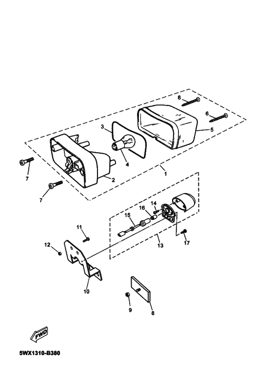 Taillight unit ass`y