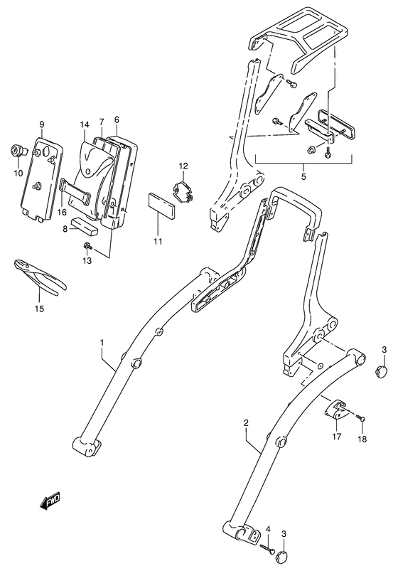 Frame handle grip