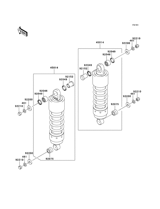 VN1600 Подвеска / амортизатор