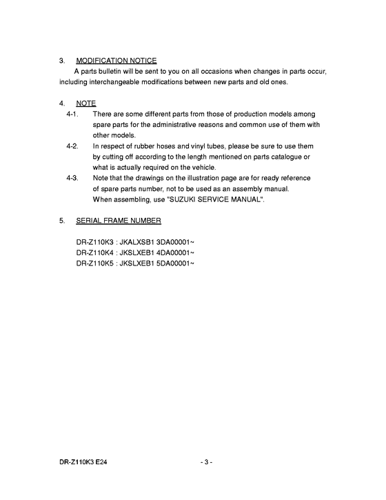 DR-Z110 Catalog preface