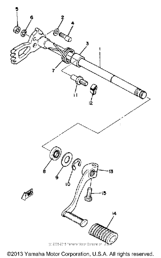 Shift shaft pedal