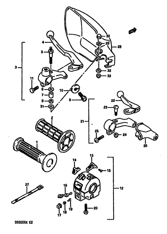 Left handle switch