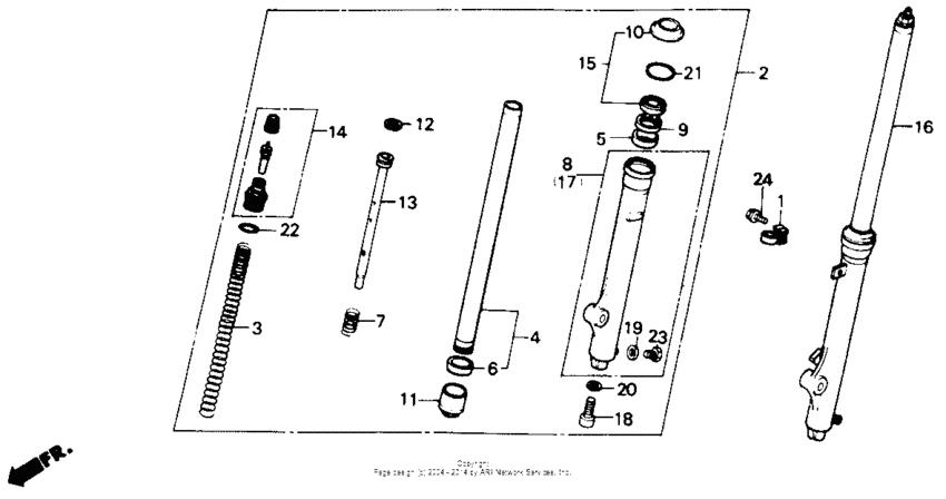 Front fork 85