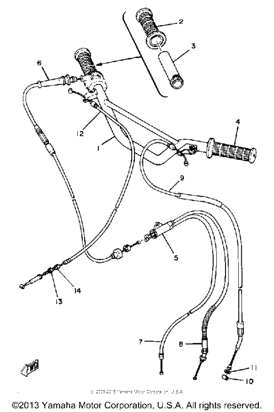 Handlebar-cable