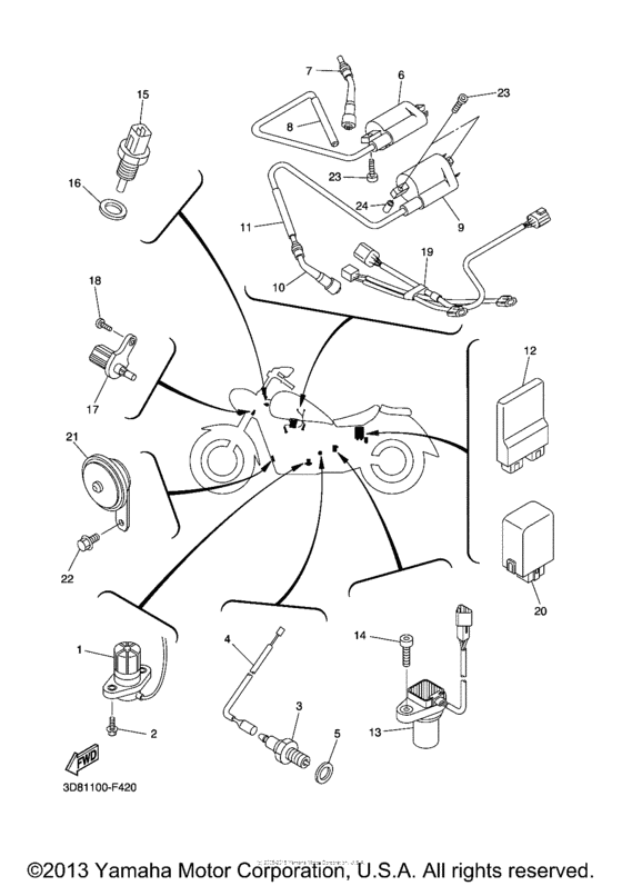 XVS1300A Электрика