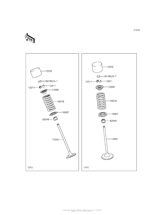 ER650 Клапана