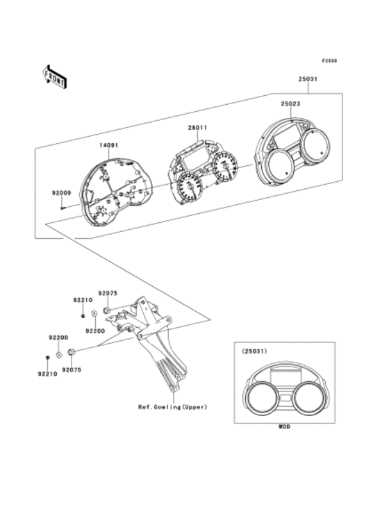 ZX1400 Приборы