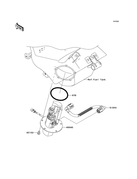 ZX600 Топливный насос