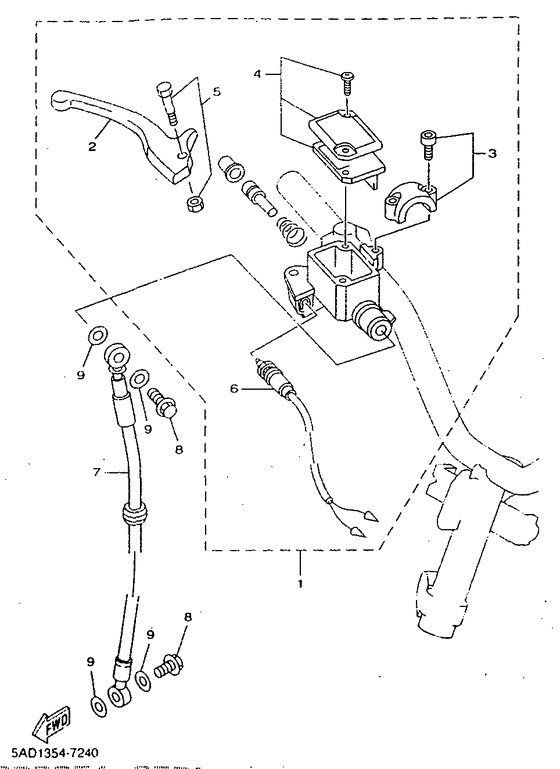 YN50R Главный тормозной цилиндр