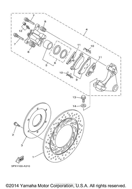 XV17PCSC Задний суппорт