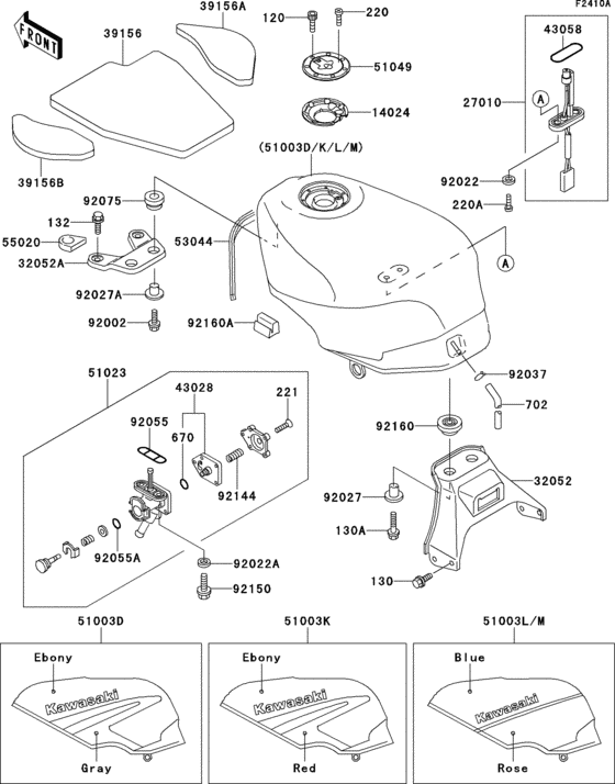 Fuel tank(1/2)(zx600-d3)