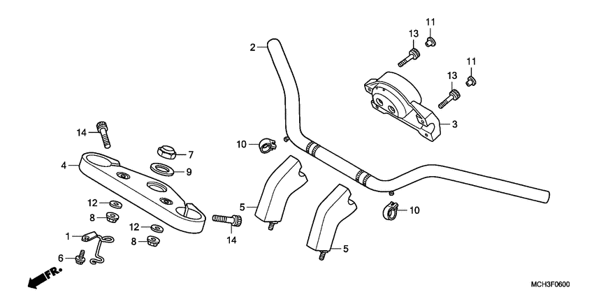 Handle pipe/top bridge