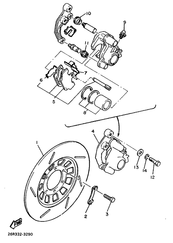 Vorderradbremssattel