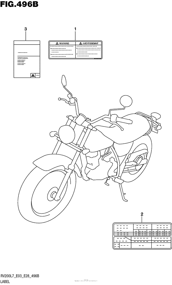 RV200 Label (Rv200L7 E28)