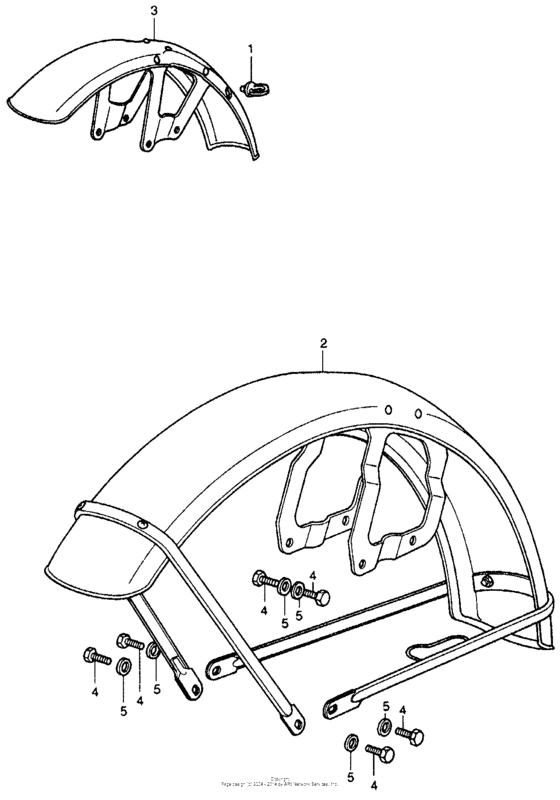 CB350 Front fender k4