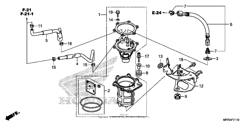 VT1300CS (ABS) Топливный насос