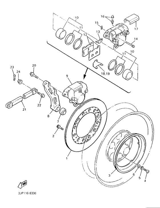 V-MAX12HC Задний суппорт