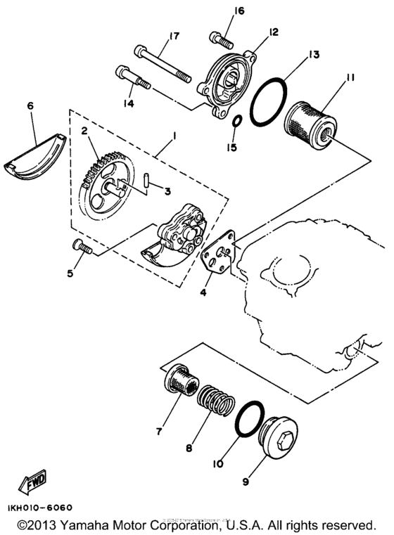 XT225HC Масляный насос