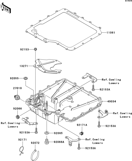 ZX1400 Маслянный поддон