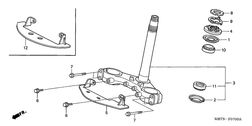 XL1000V (ABS) Траверса нижняя