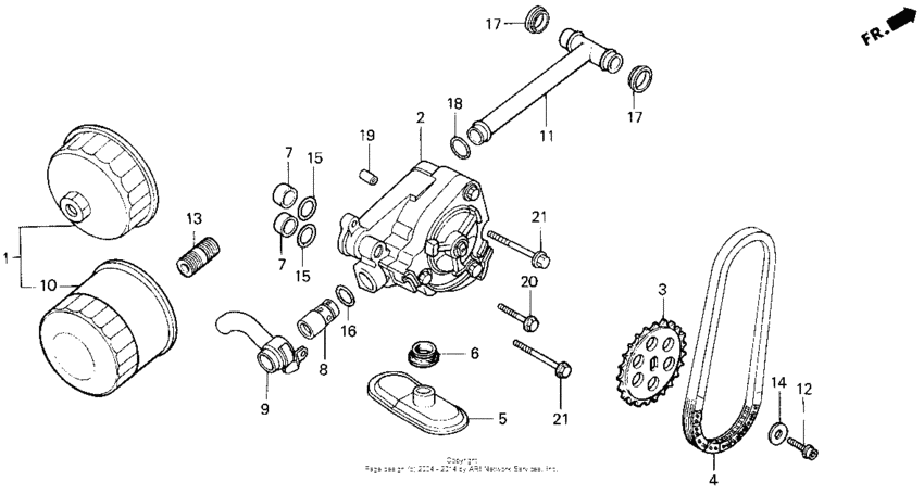 VT600CD Масляный насос