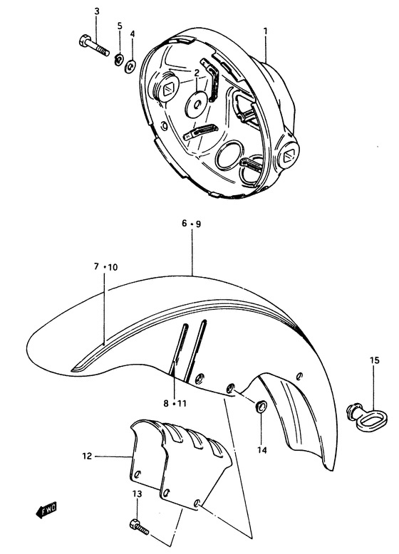 Headlamp housing - front fender