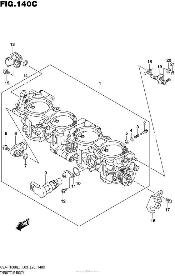 Throttle Body (Gsx-R1000L5 E33)