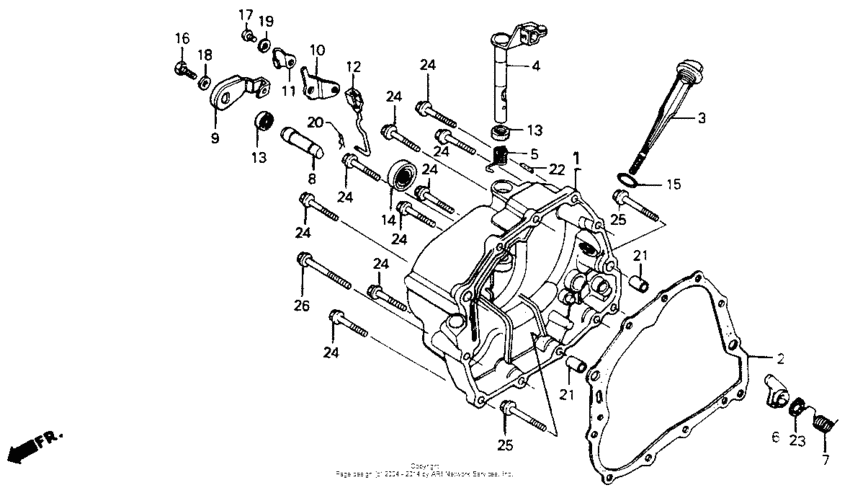 Right crankcase cover 86-93