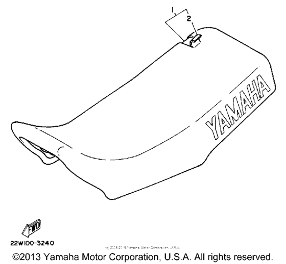 YZ80W (Motocross) Сиденье
