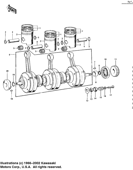 Crankshaft/pistons