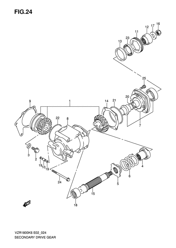 Secondary drive gear